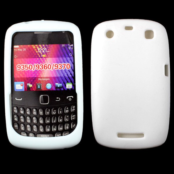 Wholesale Blackberry Curve 9350 9360 Silicone Soft Case (White)